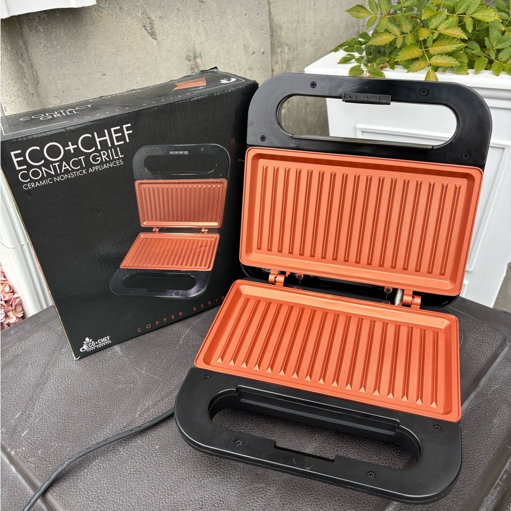 Eco+Chef Contact Grill with Ceramic Plates